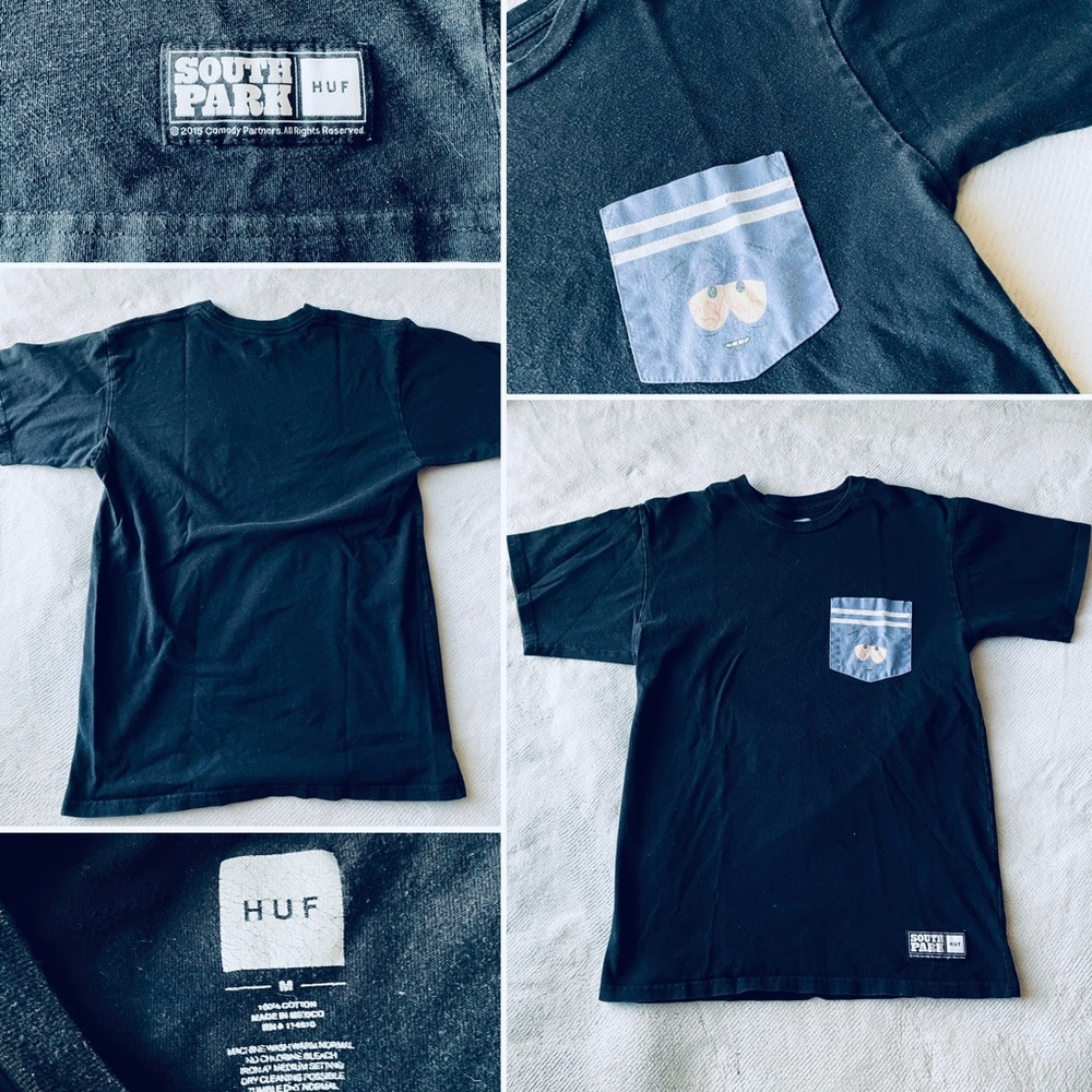 HUF Black South Park’s “Towelie” Pocket Short-Sleeve Tee